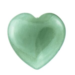 Green Aventurine Heart Love and Luck Carved Gemstone Palm Worry Stone Pocket Gem